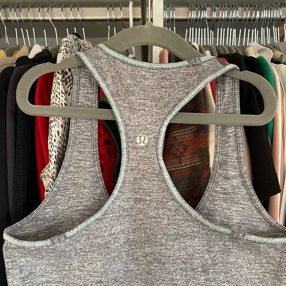 Lululemon Racerback Tank Heather Grey - Picture 3 of 4